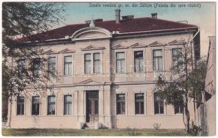 Szelistye, Salistea Sibiului, Saliste; Román görögkeleti iskola / Scoala romana gr. or. (Fatada din spre rasarit) / Romanian Orthodox school