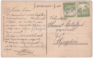 Szelistye, Salistea Sibiului, Saliste; Vedere din piata spre Fantana Foltei / Fő tér, kút / main squ...