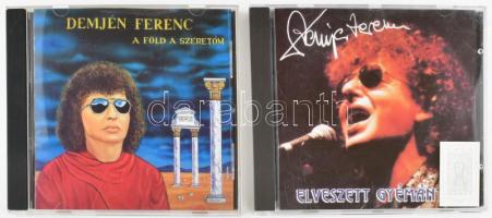 2 db Demjén Ferenc album: A Föld a szeretőm, Elveszett gyémántok. CD. Magyarország, 1991-1996. Eredeti tokjukban, minimálisan karcos lemezek.