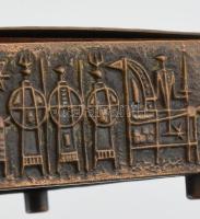 Iparművész, réz dobozka 9x9 cm