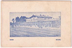 Bacau, Bákó; Gara / Bahnhof / railway station