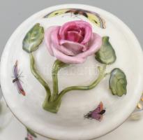 Herendi Rotschild mintás mokkás kiöntő. Kézzel festett, jelzett, minimális kopással 15 cm