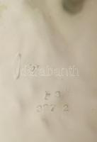 Ágaskodó ló. Cseh porcelán. Kézzel festett, jelzett, hibátlan 31 cm