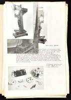 1961 Autóvill. Felsz. Gyára Célgépkatalógus iratgyűjtő mappa, benne Vas- és Fémipari Dolgozók Szaksz...