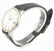 Eternamatic Centenaire 61. Automata férfi karóra, dátum funkcióval. Jelzett, működik, régi bőr szíjj...