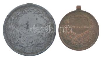 1917. "Károly Ezüst Vitézségi Érem I. osztálya" hadifém kitüntetés mellszalag és fül nélkü...