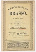 cca 1900-1910 Umgebungskarte von Brassó, 1:75.000, Wien, K. u. K. Militär-Geogr. Institut, R. Lechne...