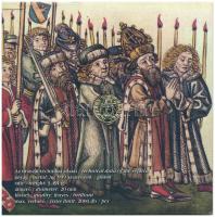 2016. 5Ft-200Ft (6xklf) forgalmi szett + Zsigmond aranyforint aranyozott Ag utánverete (3,491g/0.999...