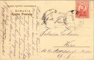 1911 Turnu Severin, Szörényvár; Vederea Portului / port, ships (EK)