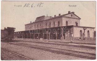 Focsani, Foksány (Moldavia); Bahnhof / railway station (EB)