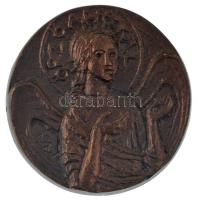 Miletics Katalin Janka (1942-) DN Őrzőangyal bronz emlékérem (54mm) T:AU