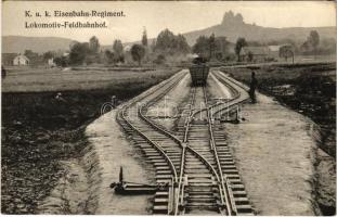 K.u.K. Eisenbahn-Regiment. Lokomotiv-Feldbahnhof / Austro-Hungarian K.u.K. military railroad regiment, field railway station (EK)