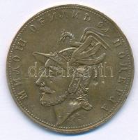 Jugoszlávia ~1920. Milos Obilic szerb népi hőst ábrázoló Cu emlékérem (21mm) T:XF ph, ü. Yugoslavia ~1920. Cu commemorative medallion depicting Serbian folk knight Milos Obilic (21mm) C:XF edge error, ding