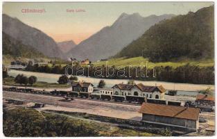 Calimanesti, Gara Lotru / Bahnhof / railway station, trains, locomotive