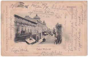 1904 Bucharest, Bukarest, Bucuresti, Bucuresci; Calea Victoriei, Magasin No. 100. / street, shops (Rb)