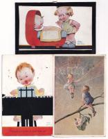 GYEREKEK - 50 db régi képeslap és fotó vegyes minőségben / CHILDREN - 50 pre-1945 postcards and phot...