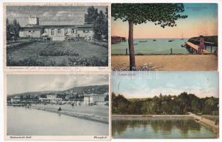 13 db RÉGI magyar képeslap a Balatonról / 13 pre-1945 Hungarian postcards from Lake Balaton