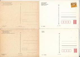 6 db modern magyar képeslap: Balaton és Budapest