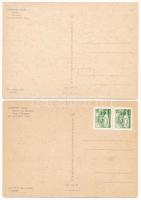 6 db modern magyar képeslap: Balaton és Budapest