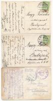 4 db RÉGI osztrák-magyar katonai képeslap / 4 pre-1945 K.u.k. military art postcards