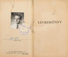 1954-1966 Villamosmérnöki leckekönyv, 2 db és oklevél egy névre