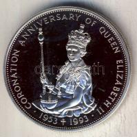 Kelet-Karib Államok 1993. 10$ Ag "II. Erzsébet koronázási évfordulója" T:PP
