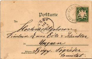 1900 München, Munich; Schäfflertanz Feldherrnhalle. Kuenstlerpostkarte No. 2146. von Ottmar Zieher K...