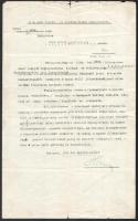 1934 Hóman Bálint miniszter által aláírt kinevezési okirat