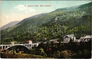 1917 Most na Soci, Sveta Lucija, Santa Lucia dIsonzo; Most k postaji / bridge to the railway station + K.u.K. 3./6. Sappeurkompagnie (EK)