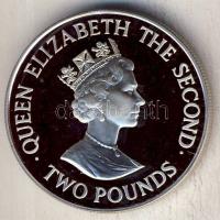 Jersey 1993. 2Ł Ag "II. Erzsébet koronázási évfordulója" T:PP