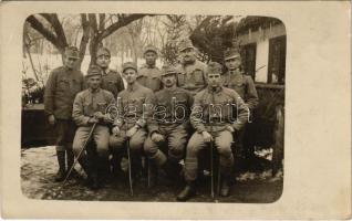 1916 Osztrák-magyar katonák csoportképe / WWI K.u.k. military group photo