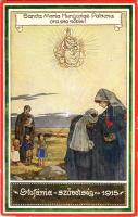 Sancta Maria Hungariae Patrona ora pro nobis! Stefánia szövetség 1915, vöröskeresztes nővér / WWI Hungariad Red Cross military propaganda s: E. Kutzer