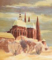 Titkos gyógyszertartó szekrényke festmény keretbe rejtve. Prága. XIX. sz. Rudolf Sváb asztalos munká...