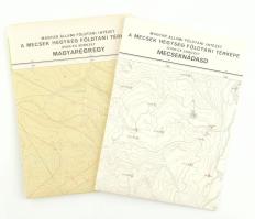 2 db térkép: Magyaregregy és Mecseknádasd földtani térképe, 1:10000, 1974 és 1976