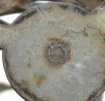 Art Krupp Berndorf szecessziós ezüstözött ón gyertyatartó pár, jelzéssel, kopással, m: 20 cm