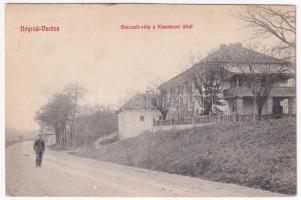 1908 Verőce (Nógrád), Berczeli villa a Kismarosi úttal. Vavrik Géza kiadása