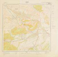 Recsk topográfai térképe, 1:10000, 1963, lapszéli szakadásokkal