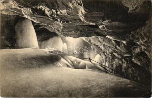 Dobsina, Dobschau; Dobsinai jégbarlang, belső, Korcsolya-hegy / Eishöhle Dobsina / ice cave, interior (EK)