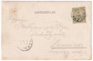 Örkény, ház udvara, Langfelder K. üzlete (EB)