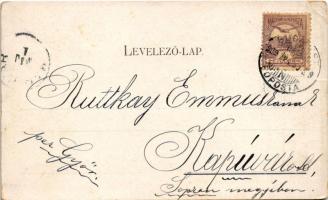 1900 Göre Gábor bíró úr. Göre levelezőlapok és Göre könyvek kiadója Singer és Wolfner / Hungarian hu...