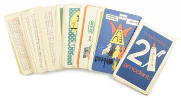 Óriási, több mint 1000 darabos kártyanaptár gyűjtemény 1967-1979 között. némi duplummal. Jó állapotb...