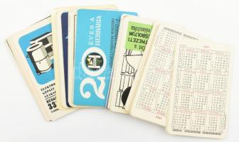Óriási, több mint 1000 darabos kártyanaptár gyűjtemény 1967-1979 között. némi duplummal. Jó állapotb...
