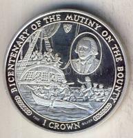 Man-sziget 1989. 1C Ag "200 éve történt a lázadás a Bounty hajón" T:PP