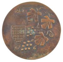 DN "Budaörsért" kétoldalas, öntött bronz plakett (102mm) T:XF kis patina