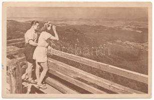 4 db MODERN magyar szocreál propaganda képeslap (Képzőművészeti Alap Kiadóvállalat) "Hív a term...