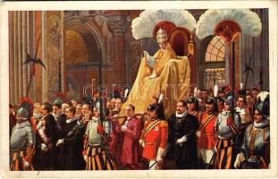 1925 Solenne Corteo Papale nella Basilica di S. Pietro / Solemn Procession of H. H. the Pope in St. Peters Basilica (EK)