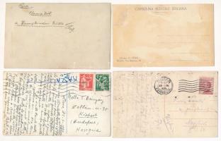4 db RÉGI motívum képeslap pápákról / 4 pre-1945 motive postcards of popes