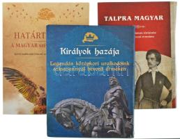 Határtalanul, Királyok hazája, Talpra magyar gyűjtői mappák, közte újszerű és hajlott állapotban