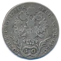 1794B 10kr Ag "I. Ferenc" Körmöcbánya (3,69g) T:VF,F
Hungary 1794B 10 Kreuzer Ag "Fr...