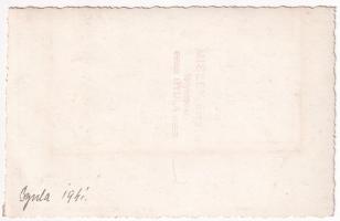 1941 Gyula, medálokkal díszített magas rangú katonatiszt esküvője. Misley Ervin fényképész / wedding...